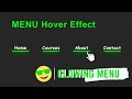 How to make CSS Menu Hover Effects using HTML and CSS | CSS Menu Hover Effects