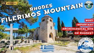 FILERIMOS - Monastry | Archeological site | Cross of Rhodes | Greece | 4K UHD