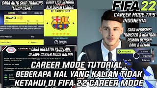 Beberapa Hal Yang Tidak Kalian Ketahui Di Career Mode Manager - FIFA 22 Career Mode Indonesia