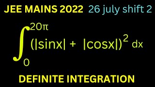 IIT JEE MAINS PYQS 2022 | Definite Integration jack rule problem | 26 July shift 2 | jee 2025