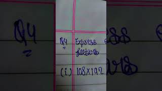 ##Math chapter 11 exponent and powers exercise 11.2 solve##(2024-2025) #$class 7th##