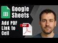 Google Sheets: How to Add a PDF Link (Attach Documents to Cells Easily)