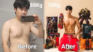 [바디 프로필] 아빠의 도전! 88KG에서 70KG까진 뺀 다이어트 자극 영상 My Body Custom,Diet