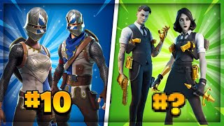 Top 10 Best COUPLE SKINS in Fortnite! (Duo Fortnite Skins)