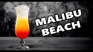 Hoiw To Male The Malibu Beach Layered Cccktail