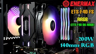 Enermax ETS-F40-FS Black ARGB - лучший кулер с RGB подсветкой и 140mm FAN🔥 Сравнение с SnowMan 🔥