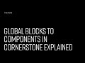 Global Blocks to Components in Cornerstone Explained