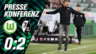 "Müssen härter arbeiten" | Pressekonferenz | VfL Wolfsburg - SC Freiburg