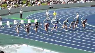 2009 全国高校総体 男子100m　九鬼巧(和歌山北) 10\