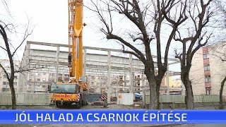 Jól halad a kosárcsarnok építése