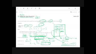 Leetcode - Subarray Sum Equals K Python Solution #560