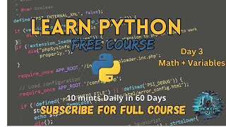 "Python Variables & Math Operations Explained – Start Coding Like a Pro!" Day 3 #pythonprogramming