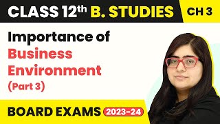 Importance of Business Environment (Part 3) - Business Environment | Class 12 Business Studies Ch 3