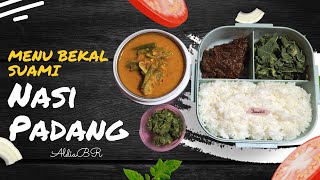 MENU NASI PADANG UNTUK BEKAL SUAMI❗️RASA ENAK TANPA RIBET❗️#bekalsuami #adayinmylife #nasipadang