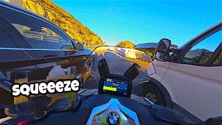 BMW c400x Squeezing trough Traffic Sunset Ride by Combastaboyy (feat. Traffic - DJ Tiesto)