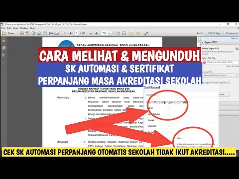 CARA CEK SK & SERTIFIKAT AUTOMASI PERPANJANGAN OTOMATIS MASA AKREDITASI ...