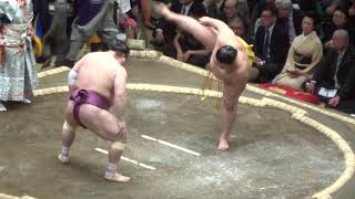 [HD]遠藤 vs 宝富士 大相撲一月場所初日 両国国技館 Grand Sumo Tournament 2019/01/13