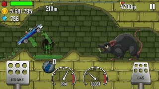 LOWRIDER on SUBURBS Hit the RAT! |Hill Climb Racing #gameplay