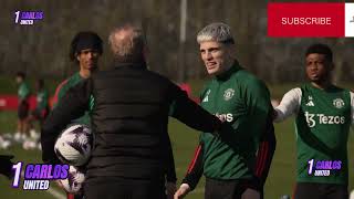 TRAINING HIGHLIGHTS MANCHESTER UNITED READY FOR SARTUDAY BY EERTON