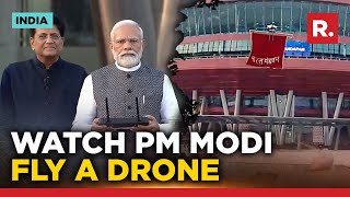 PM Modi Flies Drone To Reveal Pragati Maidan ITPO Complex's New Name - 'Bharat Mandapam'
