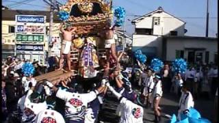 2004 平成16年 魚吹八幡神社秋祭り（宵宮）  ヒヤリシーン坂出屋台