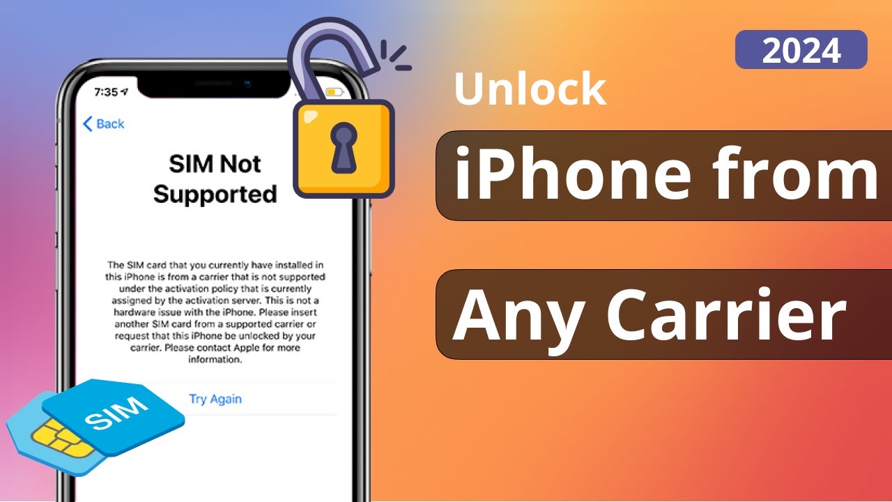 How To Unlock IPhone From Any Carrier | Remove SIM Lock IPhone 2024 ...