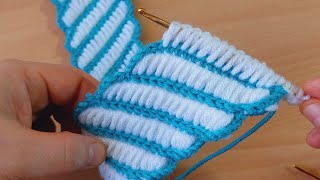 super easy tunisian very cool crochet / bu tığ işine bayılacaksınız