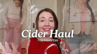 CIDER HAUL!!- Favorite fall sweaters \u0026 trousers