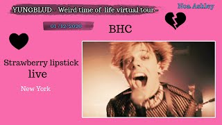 Strawberry lipstick - YUNGBLUD - The Weird Time of Life Tour: New York // 01-12-2020 //