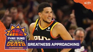 Devin Booker is on an all-time scoring barrage as the Suns pull even with the Denver Nuggets
