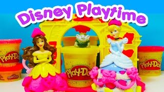 Belle PLAY DOH Blooming Castle Playset Mix n Match Princess Sparkle compound Cinderella Surprise Egg