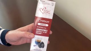 Italian Coffee Capsules Review and Demonstration