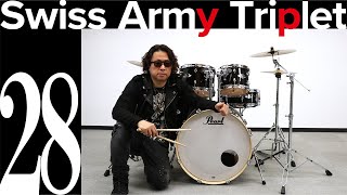 TOSHI NAGAI直伝！チャレンジ！ルーディメンツ　No.28「Swiss Army Triplet」～ドラムセット編