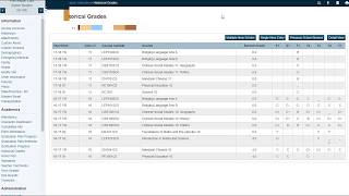 PowerSchool Historical Grade Entry