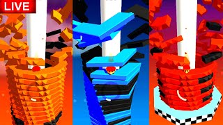 Stack Ball 🏀🏈 game live 3 #stackball world record
