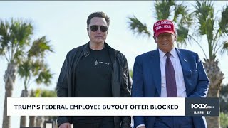 President Trump's federal employee buyout offer blocked