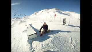 EPIC SKI FAIL IN VAL D'ISERE SNOWPARK - January 2012 - GoPro HD Hero 1080p