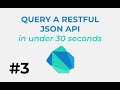 Learn Dart #3: Query a RESTful JSON api in under 30 seconds