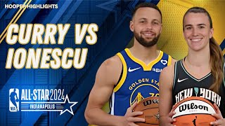 Stephen Curry vs Sabrina Ionescu 3 Point Contest  Highlights | Feb 17 | 2024 NBA
