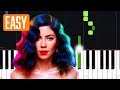 Clean Bandit - Baby ft Marina 100% EASY PIANO TUTORIAL