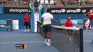 Super spin! Wildcards take crazy doubles point - Australian Open 2015