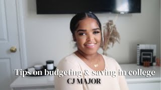 5 ways to BUDGET and SAVE money while in college from a CRIMINAL JUSTICE MAJOR| Jazmine Tanaya