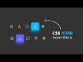 CSS Icon Hover Effect | Animated Menu Indicator Using JavaScript
