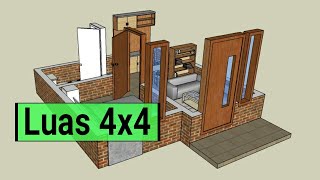 House Plan 4x4 meters