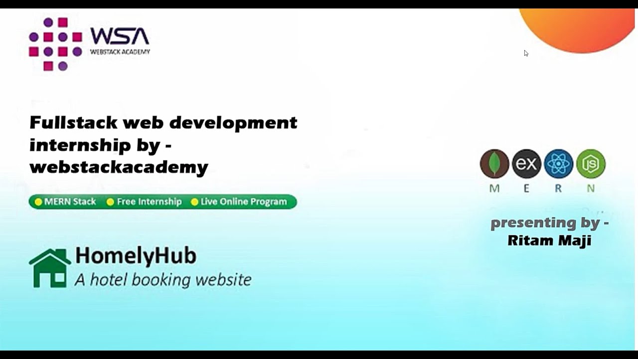 Full Stack Web Development Project Internship Hotel Bookings At
