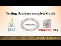 Database Testing Complete tutorial with Java