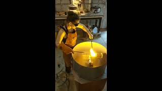 Sterling silver centrifugal casting at Ypsi Alloy Studios (08-31-18)