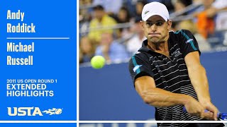 Andy Roddick vs. Michael Russell Extended Highlights | 2011 US Open Round 1