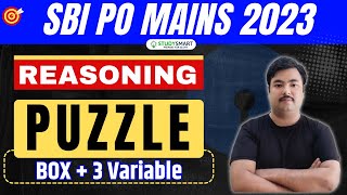 SBI PO MAINS 2023 | Box Puzzle 3 Variable | Reasoning | Study Smart