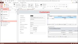 Microsoft Access 2013 Tutorial | Creating A Form Without The Wizard
